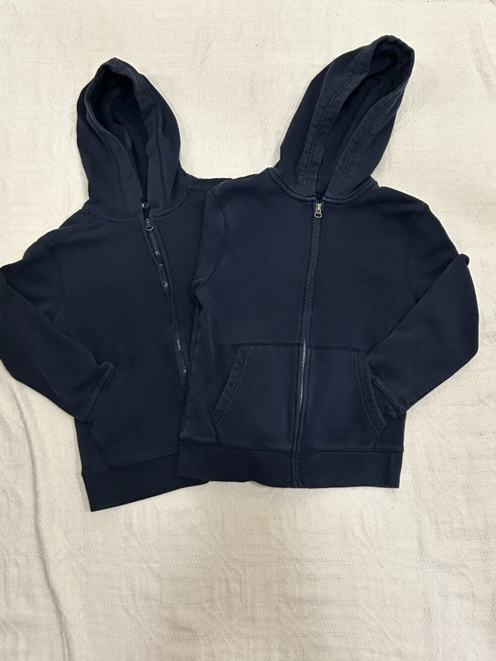 Budle: (2) Navy Hoodie - Size 8 & 7/8